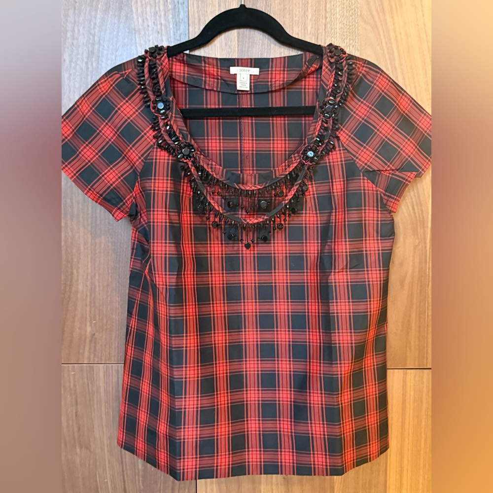Festive J. Crew blouse